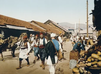 La vieille place du marché, Sarajevo pendant l